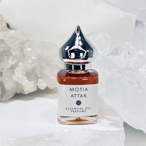 8 ml Gift Bottle of Motia Attar - Night-blooming Jasmine in pure oil form. Alcohol Free