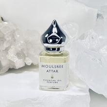 Load image into Gallery viewer, Moulsree Essential Oil Perfume comes in the perfect 8 ml gift bottle that is pocket ready.