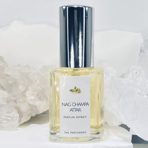 30 ml Parfum Extrait Nag Champa Attar from The Parfumerie. Certified Organic Can Alcohol.