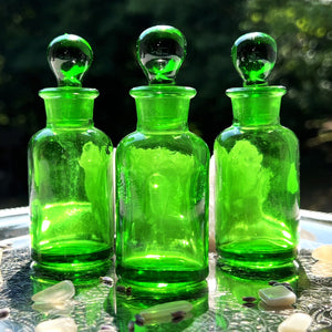 The Apothecary Glass Perfume Bottles can be used for Attars, Perfume Oils, Essential Oils and Carrier Oils or blends you create!