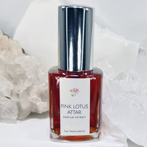 Pink Lotus Attar Esssential Oil fragrance is all-natural, cruelty-free, vegan, paraben-free and phthalate-free.