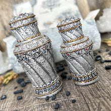 Load image into Gallery viewer, Unique and beautiful, these Resin Bottles can hold 3 ml and 6 ml of your favorite Attar or Oud.