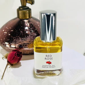 The Parfumerie offers Red Rose Essential Oil Perfume. A wedding favor, party favor or Anniversary Gift.