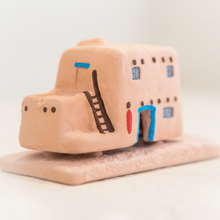 Load image into Gallery viewer, Santa Fe Burner Casa Adobe House for burning incense bricks.