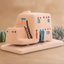 Load image into Gallery viewer, Artisan Kiva incense burner for your meditation room accessories. This adobe style burner adds a calming home fragrance with natural pinon incense.