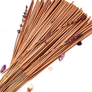 11 inch unscented incense sticks made from natural joss at The Parfumerie. Add your own fragrancia aroma.