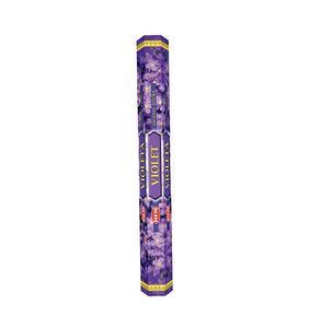 Violet HEM 16 inch Incense sticks are made using Charcoal and Bamboo. Uplifting and Soothing.