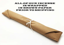 Load image into Gallery viewer, All of our incense is wrapped in brown paper prior to shipping