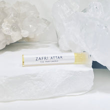 Load image into Gallery viewer, 1 ml sample vial of Zafri Attar is a perfect size for trying out a new aroma or for travel.