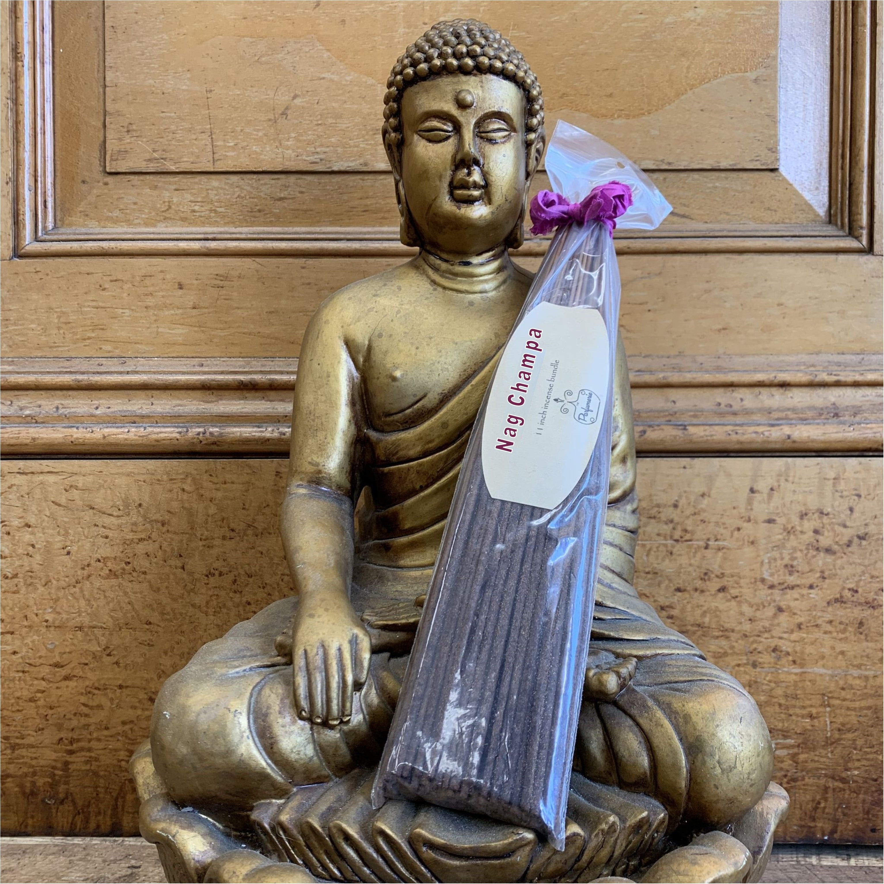 Nag Champa Bundle with Wooden Incense Tray