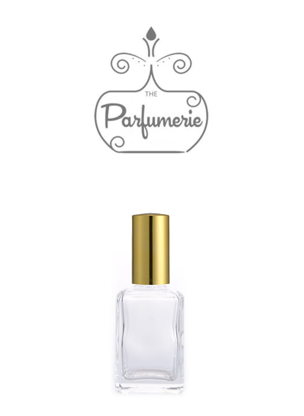 Small Perfume Bottle with clear glass. This Mini Perfume Bottle comes with a Gold Spray Top and Over Cap. A High Quality Spray Bottle that holds 1 oz. Perfume Oils, Essential Oils or Fragrance Oils.