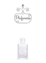 Load image into Gallery viewer, Small Perfume Bottle with clear glass. This Mini Perfume Bottle shows the bottle with no sprayer top or over cap. A High Quality Spray Bottle that holds 1 oz. Perfume Oils, Essential Oils or Fragrance Oils.