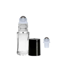 Load image into Gallery viewer, Clear Glass Roll On Bottles - 5 ML