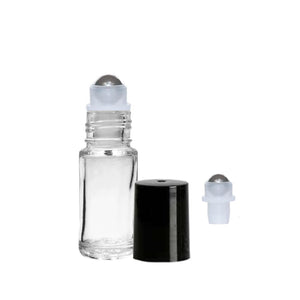 Clear Glass Roll On Bottles - 5 ML