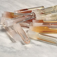 Load image into Gallery viewer, Glass vials with natural/opaque applicator wands. Great for holding glitter or pins or any type of crafts!