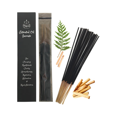 Arcane Woods Essential Oil Incense Sticks. Cedarwood and Palo Santo create a magnificent and grounding Incense aroma. 