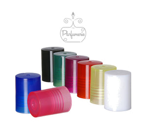 Plastic Caps for 5 and 10 ml Roll On Bottles, Black, Blue, Green, Pink, Purple, Red, White and Yellow
