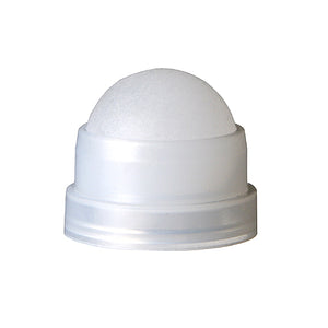 RESIN ROLLER BALL APPLICATOR FITS OVER THE NECK OF THE BOTTLE AND SNAPS DOWN TIGHT