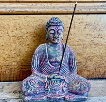 Load image into Gallery viewer, Meditating Chakra Buddha Incense Holder Burner