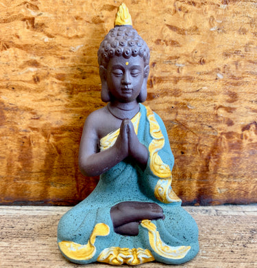 Mini estatua de Buda verde