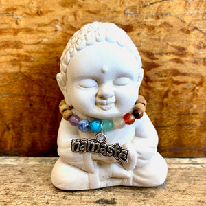 Baby Buddha with Chakra Necklace