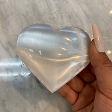 Load image into Gallery viewer, XL Selenite Crystal Heart