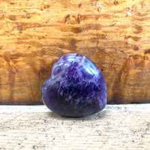 Load image into Gallery viewer, Chevron Amethyst Crystal Heart