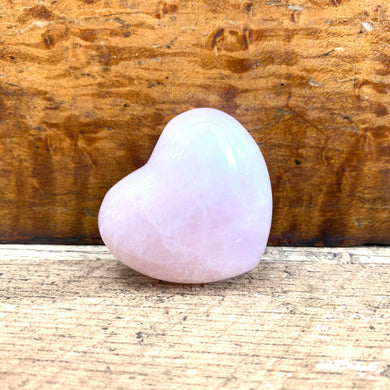 Corazón de cristal de cuarzo rosa