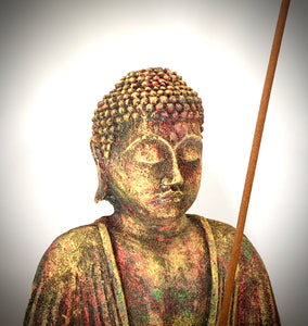 Meditating Chakra Buddha Incense Holder Burner