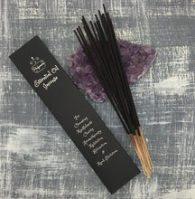Load image into Gallery viewer, Essential Oil Incense Sticks come in a beautiful Black box for storing. The perfect gift for him or gift for her!