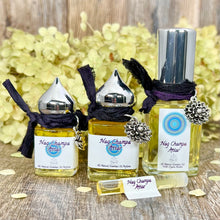 Load image into Gallery viewer, Nag Champs Attar Essential Oil Perfume comes in 4 sizes. 1, 8 and 15 ml Pure Oil and 30 ml Parfum Extrait Concentrate