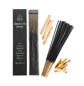 Palo Santo Essential Oil Incense. Calming and grounding aroma. Long lasting and high quality. Great for Rituals and cleansing.