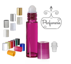 Lip Gloss Roller. Purple 10 ml Roll On Bottle with Plastic Rollerball Insert and Color Cap Options. These Essential Oil Roller Bottles work wonderfully for Perfume Oils, Essential Oils, Fragrance Oils, Lip Gloss, Lip Oils and so much more.