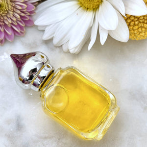 10 ml Gift Bottle option has a clear glass perfume bottle with a pointed crown cap. Great for Essential Oils too!
