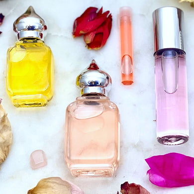 96 Ruh Gulab Rose Perfume at The Parfumerie Store. Different size perfume bottles available! Superb Perfume Travel Bottles!