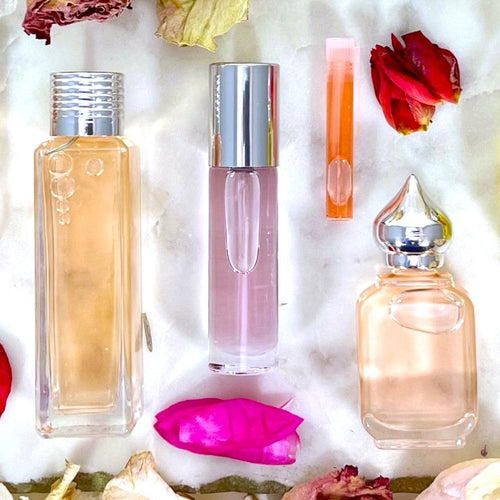 Sandal Rose B - Rose Perfume at The Parfumerie Store. Different size perfume bottles available! Superb Perfume Travel Bottles!