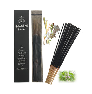 Thai Lemongrass Therapeutic Essential Oil Incense. Long lasting and high quality. Promotes clarity, awareness and creativity.