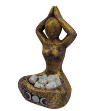 Load image into Gallery viewer, Triple Moon Goddess Statue - Gold/Purple