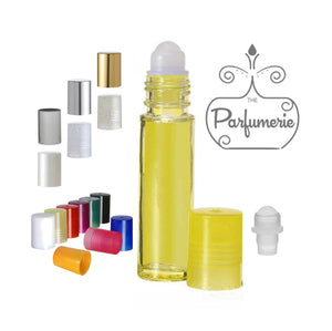 Yellow 10 ml Roll On Bottle with Plastic Rollerball Inserts. Roller bottles will have color cap options in Metallic Gold, Silver and Brushed Silver, Glitter Gold and Silver, Pearl White, White, Yellow, Red, Purple, Green, Black, Orange, Pink and Blue. These Perfume Bottles are the perfect bottle for Lip Gloss Containers, Lip oil Containers, Perfume Oils, Essential Oils and Fragrance oils as well as Tattoo Oils.