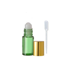 Load image into Gallery viewer, Green Glass Roll On Bottles - 5 ML